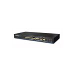 ORCA - POE Switch Managed 24 porte 100Mb (PoE bgtm 390W) + 2 porte Giga Ethernet Uplink