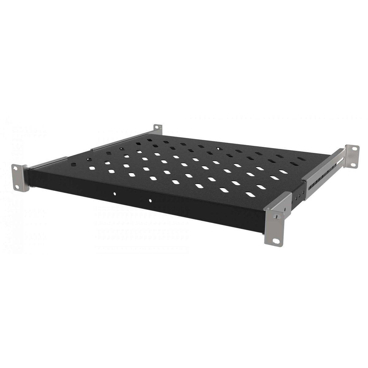 OC-RAC-550071-02M ORCA - Ripiano estraibile lite prof. 345 per rack 600P, 1U, fissaggio 4 montanti, Kg. 30 - immagine 1