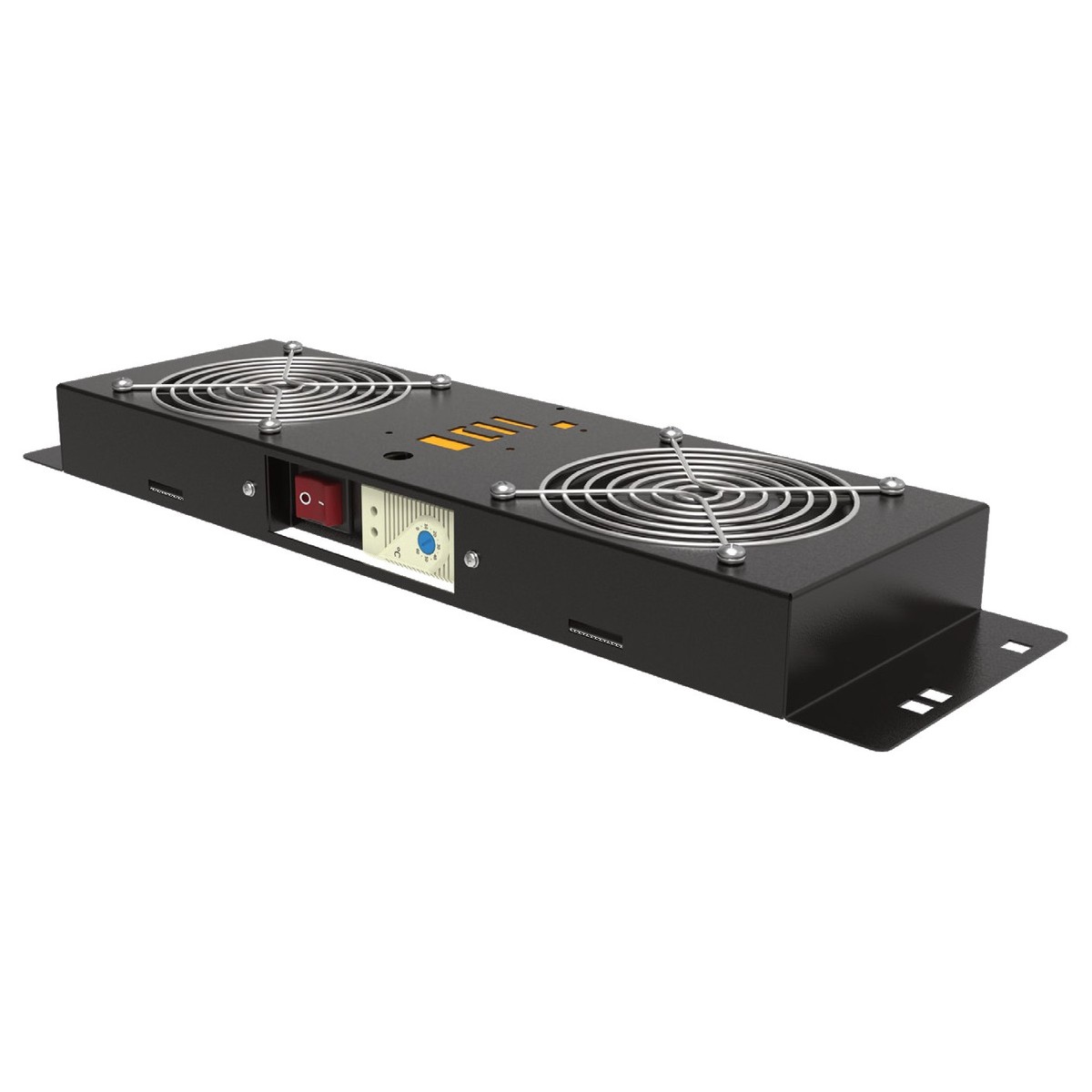 OC-RAC-550100-02MTW ORCA - Gruppo 2 ventole da tetto per armadio serie MARLIN, con griglia di protezione e termostato - immagine 1