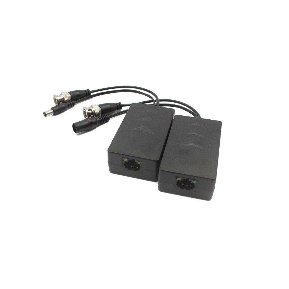 PFM801-4MP-B10 10x coppie balun video passivi HDCVI con alimentazione - immagine 1