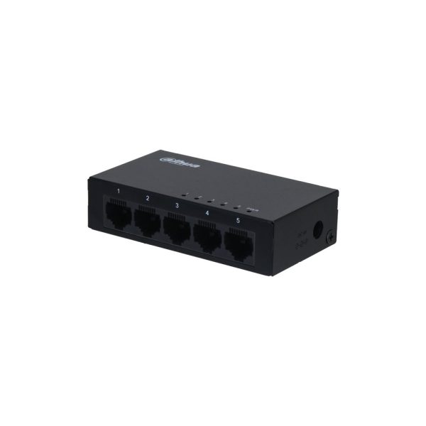 Switch unmanaged 5 porte Gigabit, case metallico