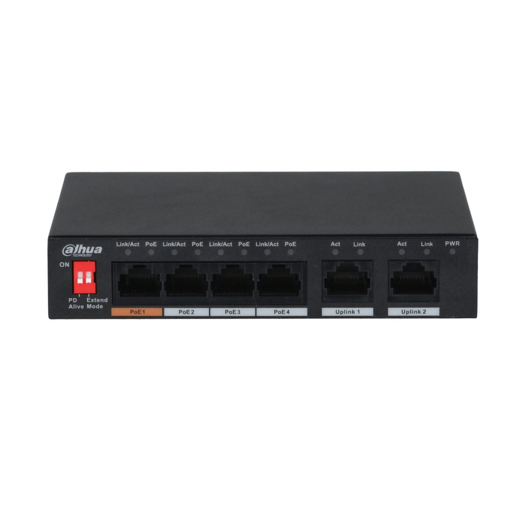 Switch PoE 6 porte (4 PoE 60 W)