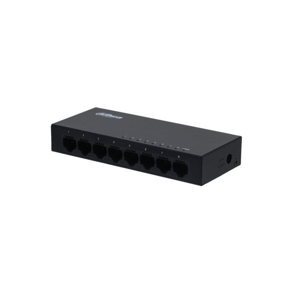 Switch unmanaged 8 porte Gigabit, case metallico