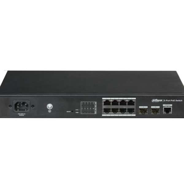 Switch managed 10 porte Gigabit (8 PoE 150 W)