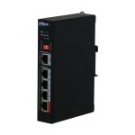 Extender PoE hardened 5 porte (4 PoE 90 W) DinR