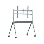 Supporto mobile per whiteboard da 65/75" con staffa regolabile in altezza