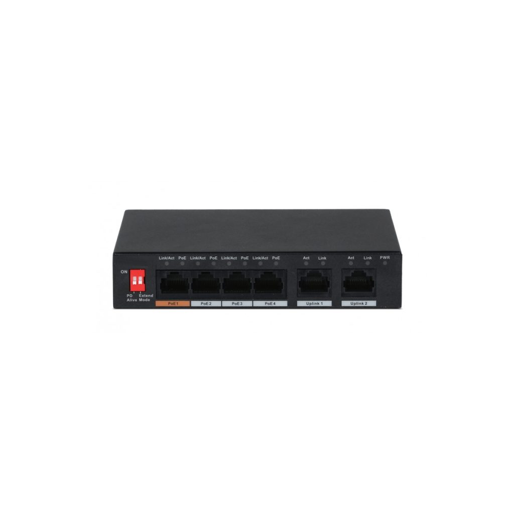 Switch PoE 6 porte Fast Ethernet (4 PoE 60 W)