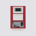Come PREVIDIA-VOX ma con cabinet di colore rosso RAL3001.