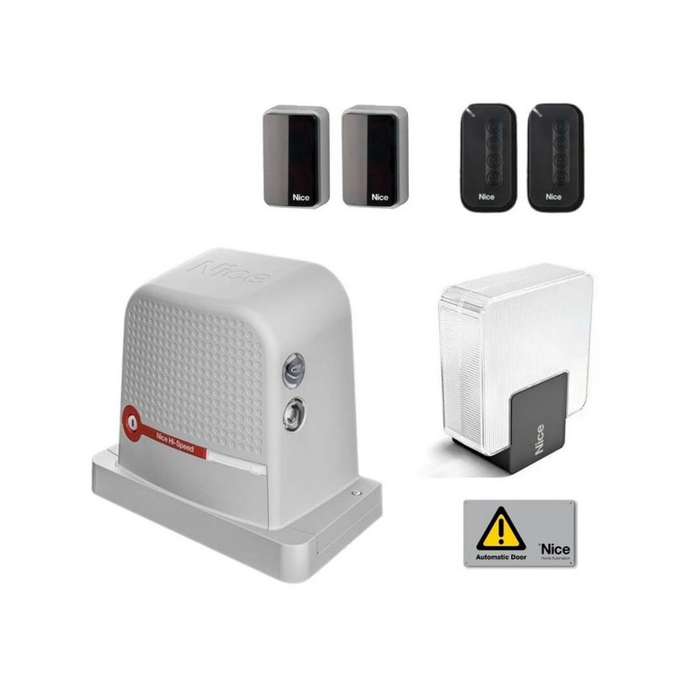 RBS600HSBDKCE Kit per l’automazione di un cancello scorrevole fino a 600 kg. Motoriduttore elettromeccanico irreversibile, 24 Vdc, veloce, con centrale e ricevente incorporata. - immagine 1