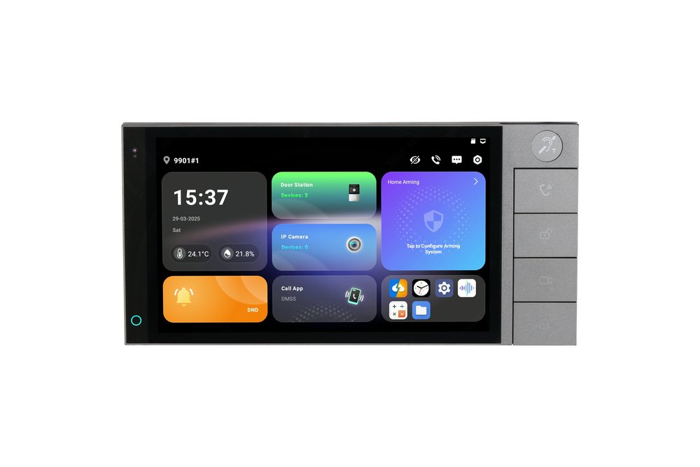 SCP3022B-IBZ Monitor interno VTH IP/Wi-Fi/bifilare 7" grigio Android 14 - immagine 1