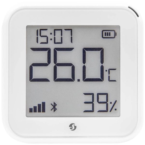 Shelly Sensore Temperat&Umid Wi-Fi + Bluet con display Gen3 Bianco. Colore bianco