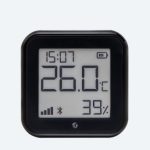 Shelly Sensore Temperat&Umid Wi-Fi + Bluet con display Gen3 Nero. Colore nero