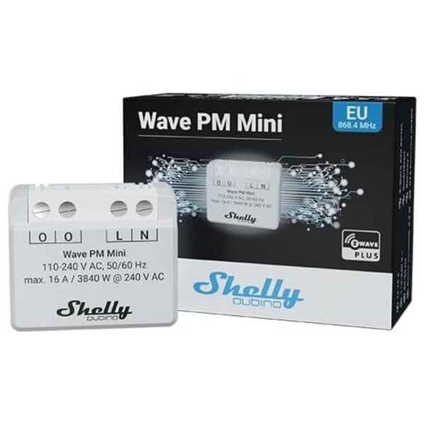 Shelly Qubino Wave PM Mini. Colore grigio