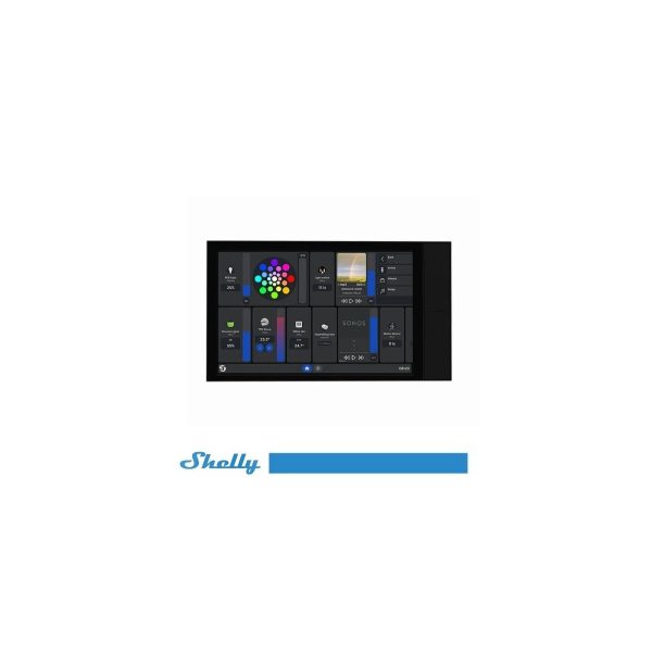 Shelly Wall Display XL Black - Display Digitale Nero XL. Colore nero