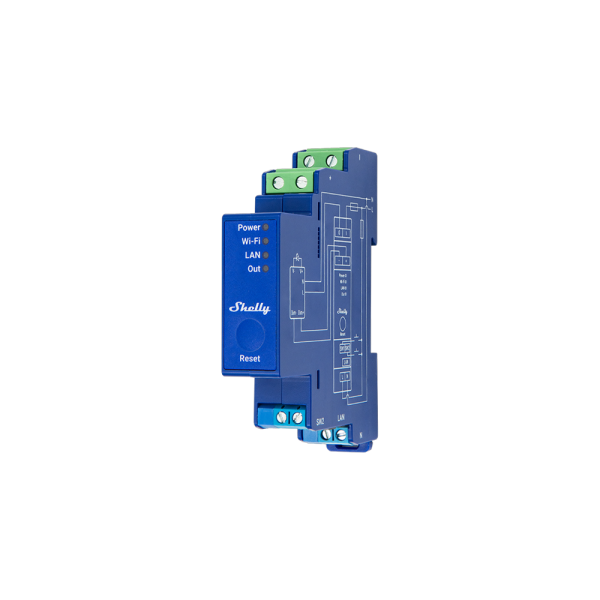 Shelly Pro Dimmer 0/1-10V PM - 16A LAN guida DIN