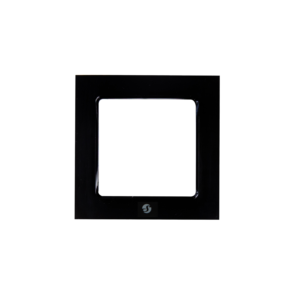 Shelly_WF1_Black-1.png Shelly Wall Frame 3 nera - Pulsante smart. Colore nero - immagine 1