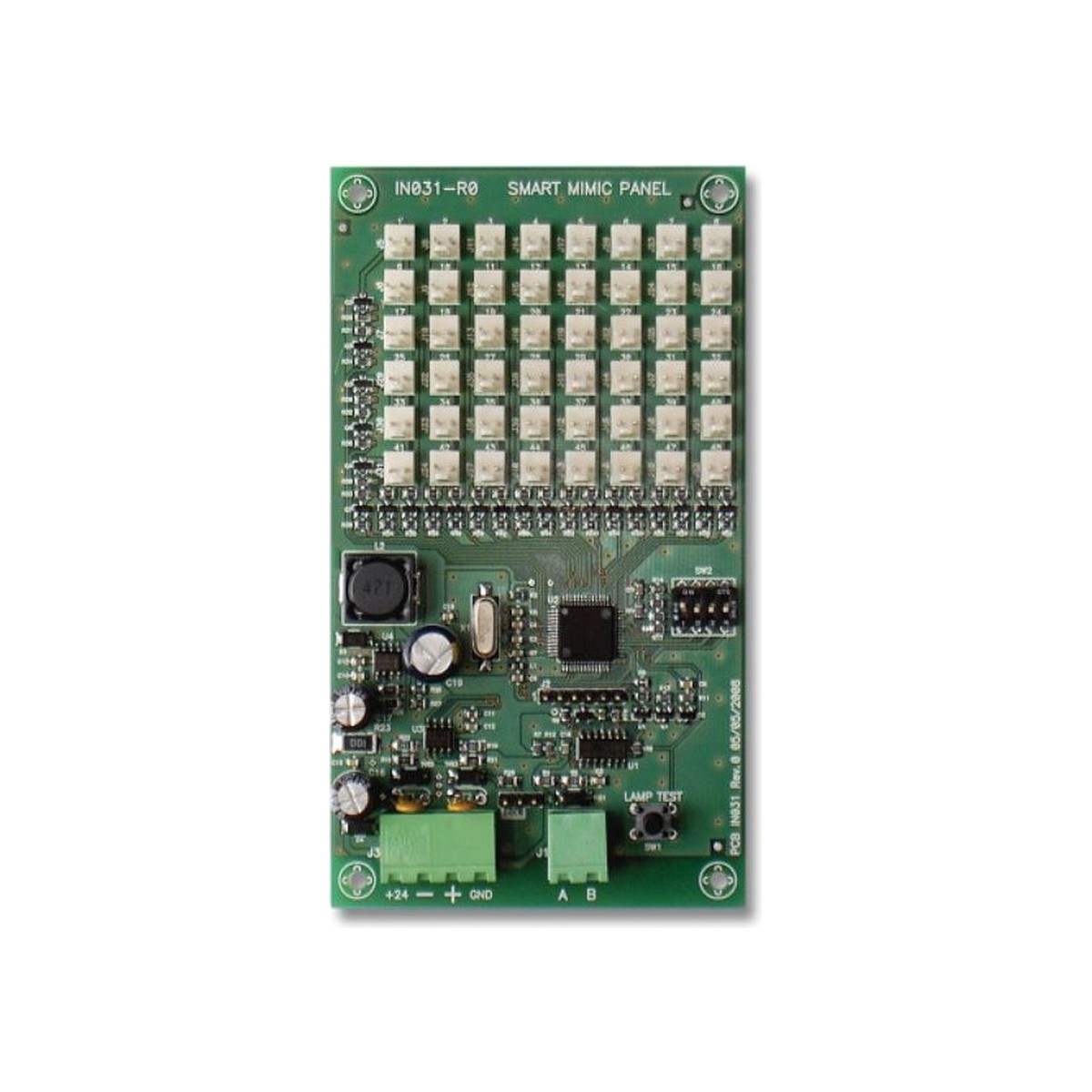 SmartMimic Scheda per pannelli sinottici. Permette di generare un pannello sinottico a 48 LED. - immagine 1