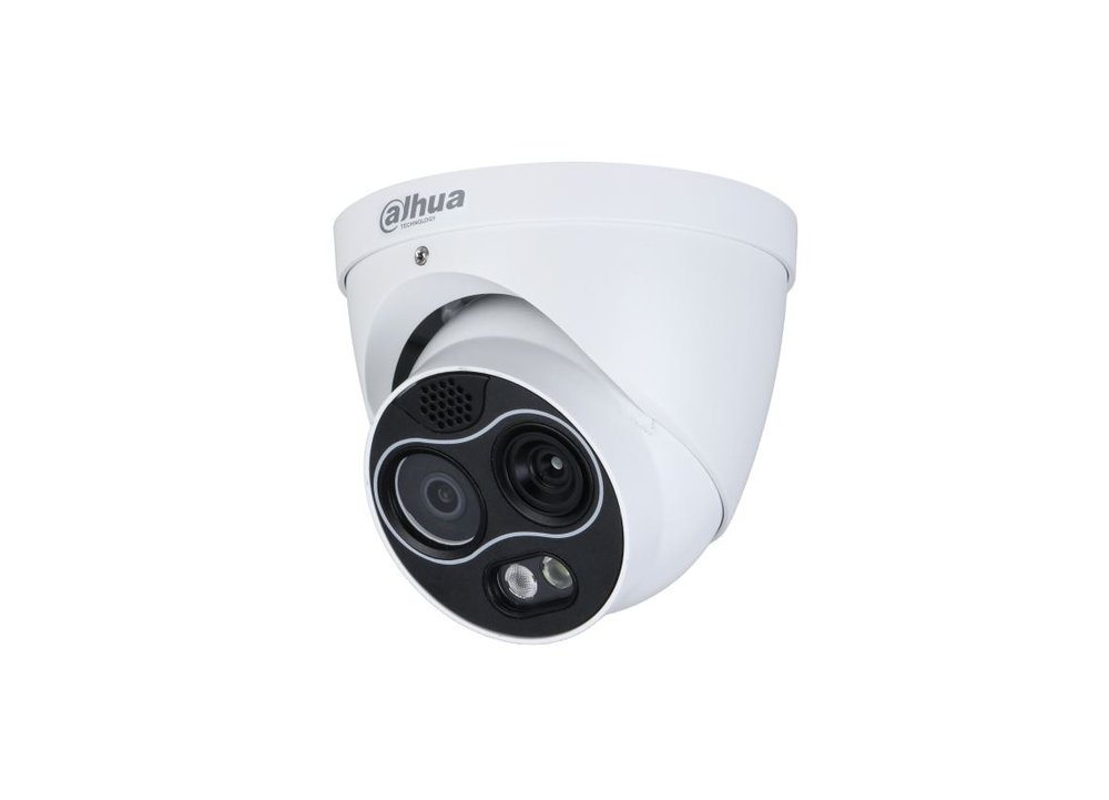 TPC-DF1241-B7F8-DW-S8 Eyeball termica ibrida IP AI 256x192/4 MP 7/8 mm - immagine 1