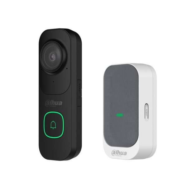 Kit VDP Wi-Fi con VTO nero e campanello