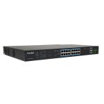 Switch PoE+ (Unmanaged) 16 porte 10/100 FE + 2 porte Uplink 10/100/1000 GE + 2 porte SFP 1000 Mbps
