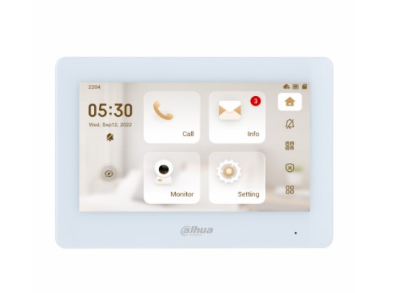 VTH5321GW-W Monitor interno VTH IP/Wi-Fi 7" bianco Android - immagine 1