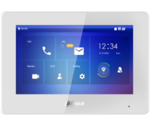 Monitor interno VTH IP/bifilare 7" bianco
