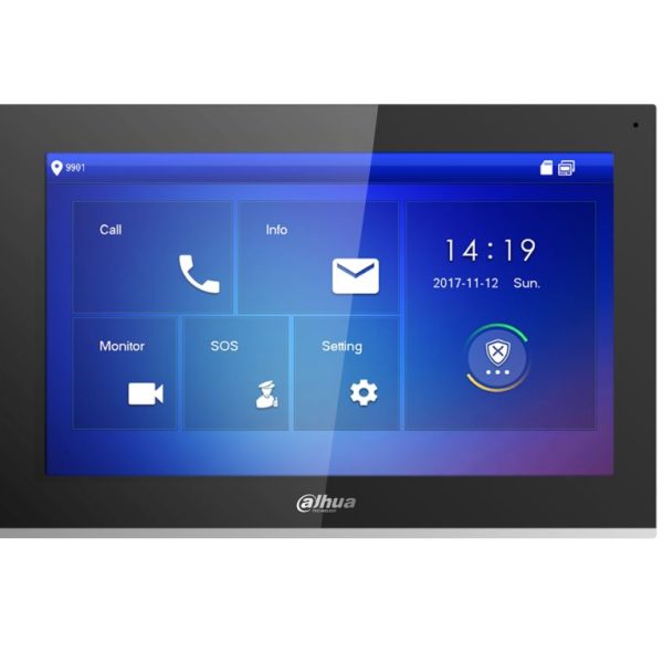 Monitor interno VTH IP 10" nero
