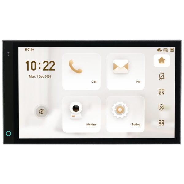 Monitor interno VTH IP/Wi-Fi 7" nero