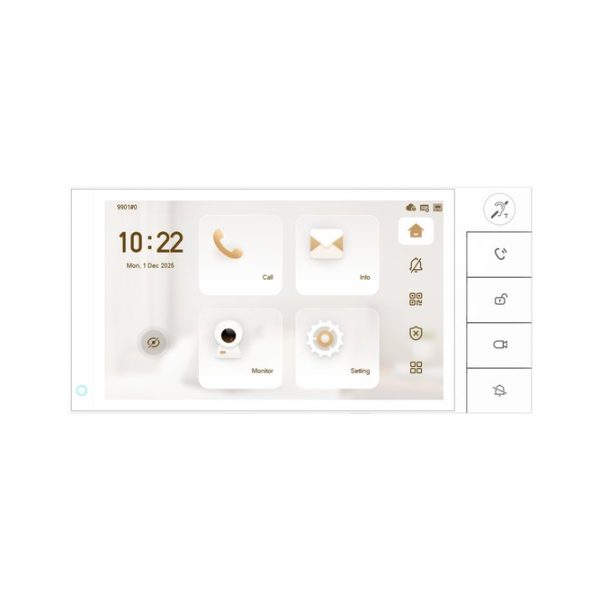 Monitor interno VTH IP/Wi-Fi/bifilare 7" bianco
