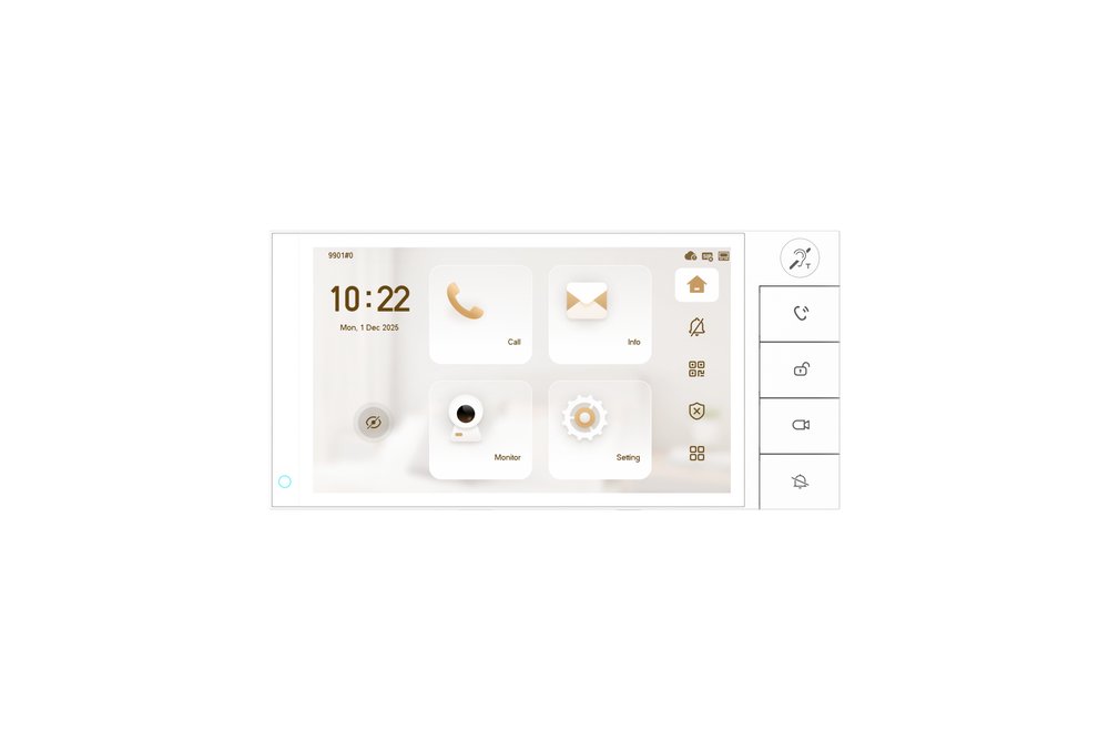VTH5722BW-IWP Monitor interno VTH IP/Wi-Fi/bifilare 7" bianco - immagine 1