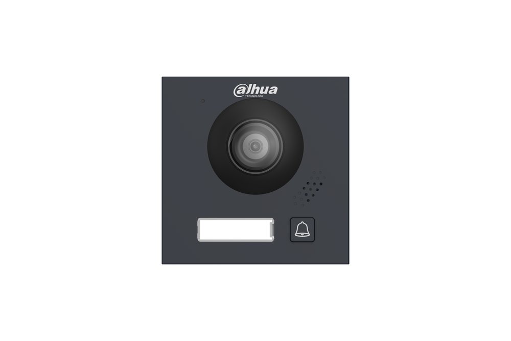 VTO4202FB-P1 Posto esterno VTO IP/bifilare modulare 1 tasto IK07 nero - immagine 1