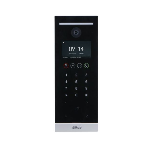 Posto esterno VTO IP touch, lettore card 125 kHz, pswd