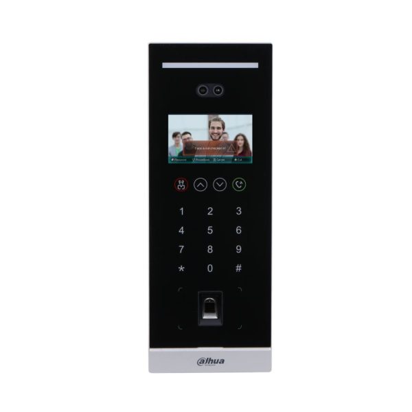 Posto esterno VTO IP touch, lettore card, face rec., pswd