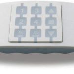 Supporto da tavolo, plastica bianca+gomma Ice Blue