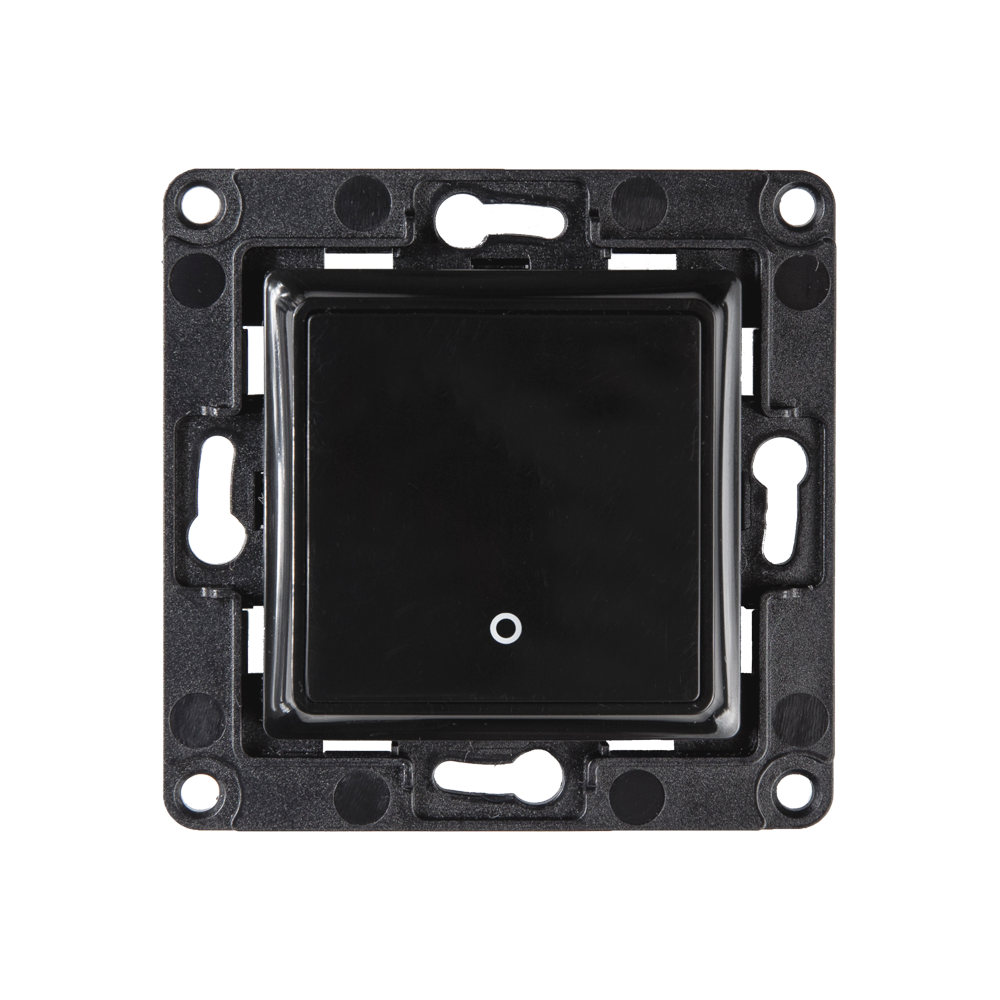 WS1_Black-1.png Shelly Wall Switch 1 nero - Pulsante smart. Colore nero - immagine 1
