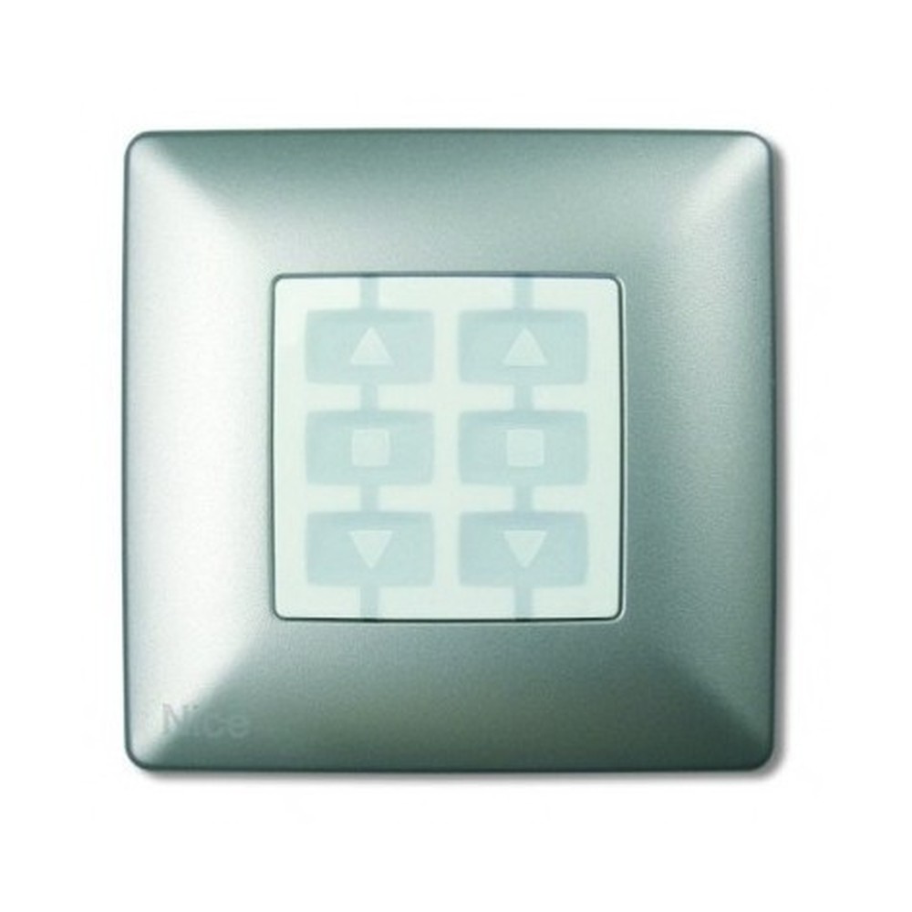 WSA Placca a parete quadrata, alluminio - immagine 1