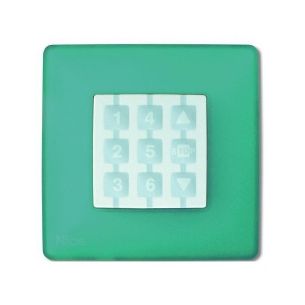 WSS Placca a parete quadrata, verde acqua - immagine 1