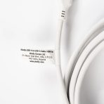 Shelly Cavo USB-C / USB-C 100 W Bianco - 3 metri - immagine 3