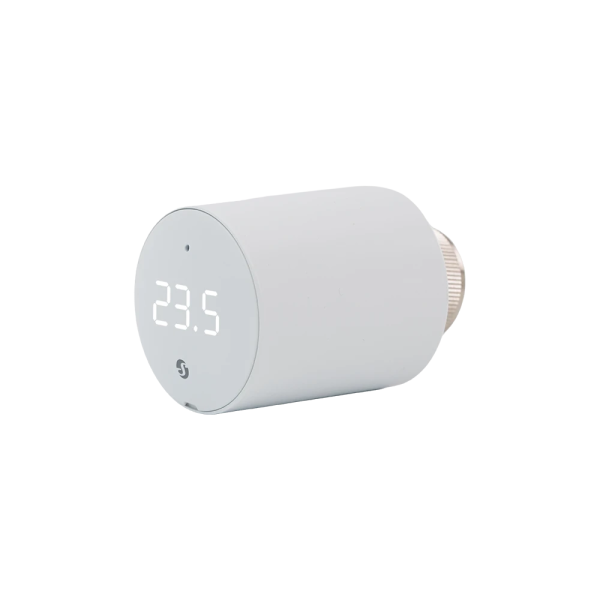 Shelly BLU TRV V2 - Testa termostatica smart Zigbee e Bluetooth a batteria, attacco M30 × 1,5