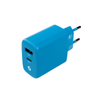 Shelly GaN Charger 65 W Blu - Alimentatore USB-C da rete, tecnologia GaN