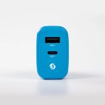 Shelly GaN Charger 65 W Blu - Alimentatore USB-C da rete, tecnologia GaN - immagine 2