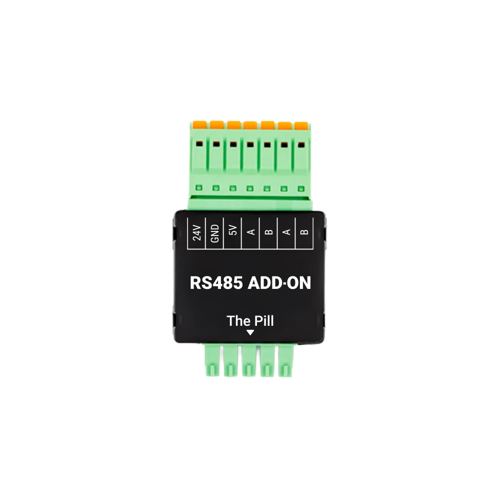 Shelly-Pill-RS485_Add-on_main-image.png Shelly RS485 Add-on - Interfaccia Modbus RS485 per The Pill by Shelly - immagine 1