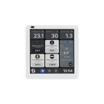 Shelly Wall Display X1i Nero - Pannello touch da parete 720×720 Android 11 con base di alimentazione - immagine 2