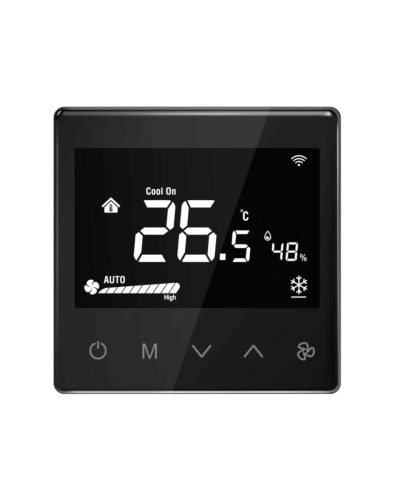 Termostato da incasso Fan4-Control per ventilconvettori a 4 tubi Z-Wave, nero