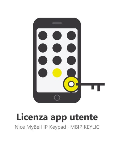 Licenza app utente Nice MyBell IP Keypad MBIPIKEYLIC
