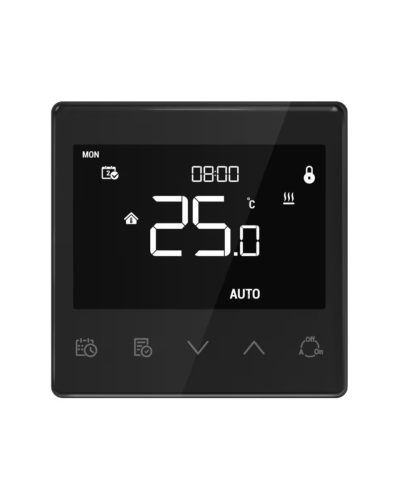 Termostato da incasso Warm-Control per valvole di riscaldamento Z-Wave, nero